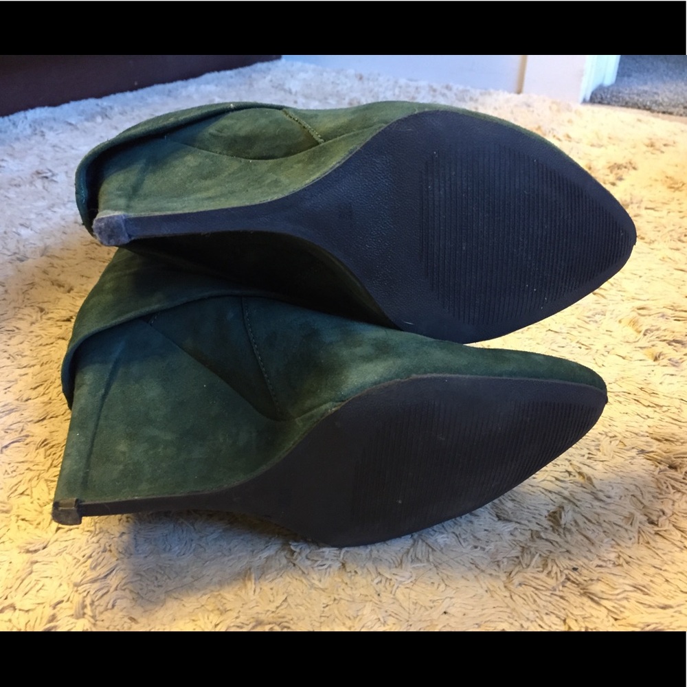 Enzo Angiolini green Suede Women's Boots - Picture 5 of 5